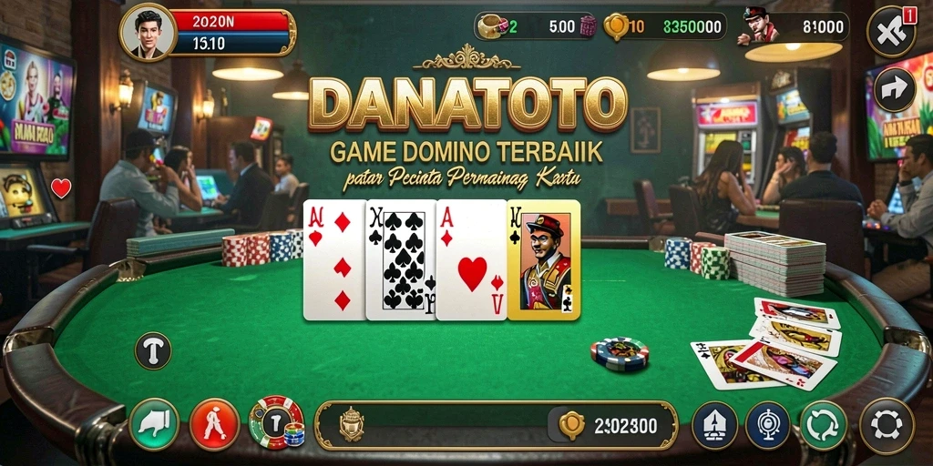 Screenshot gameplay seru DANATOTO dengan pemain aktif.