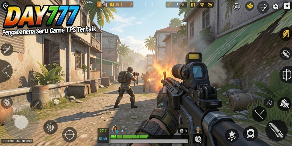 Tampilan gameplay DAY777 yang mendebarkan dalam pertempuran TPS.