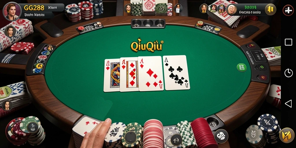 Tampilan gameplay QiuQiu yang menarik dan seru di GG288.