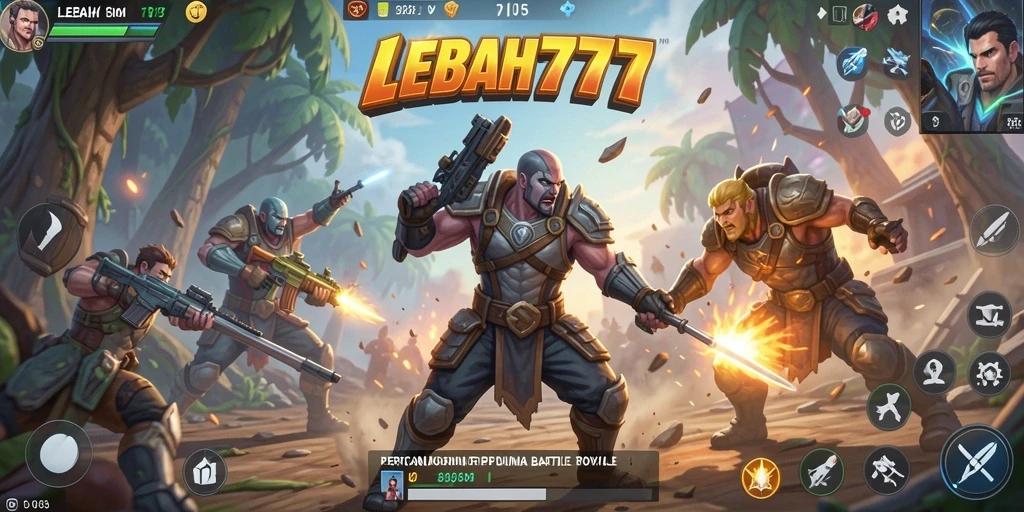 Tangkapan layar aksi seru dalam game Battle Royale LEBAH777.