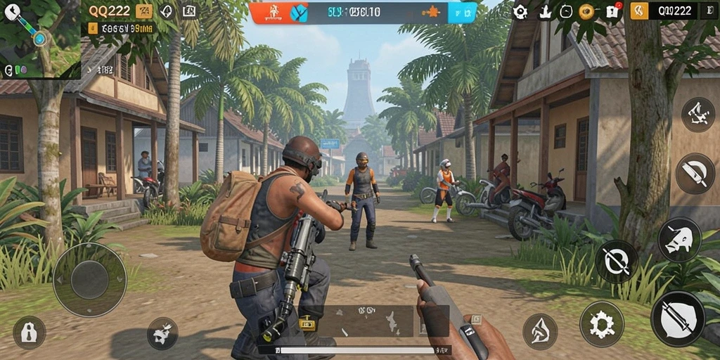 Screenshot QQ222 menampilkan gameplay simulasi kehidupan yang mendebarkan.