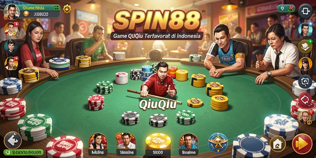 Screenshot gameplay QiuQiu SPIN88 yang menarik.