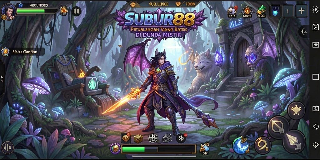 Tangkapan layar gameplay SUBUR88 yang menampilkan pemandangan petualangan yang menakjubkan.