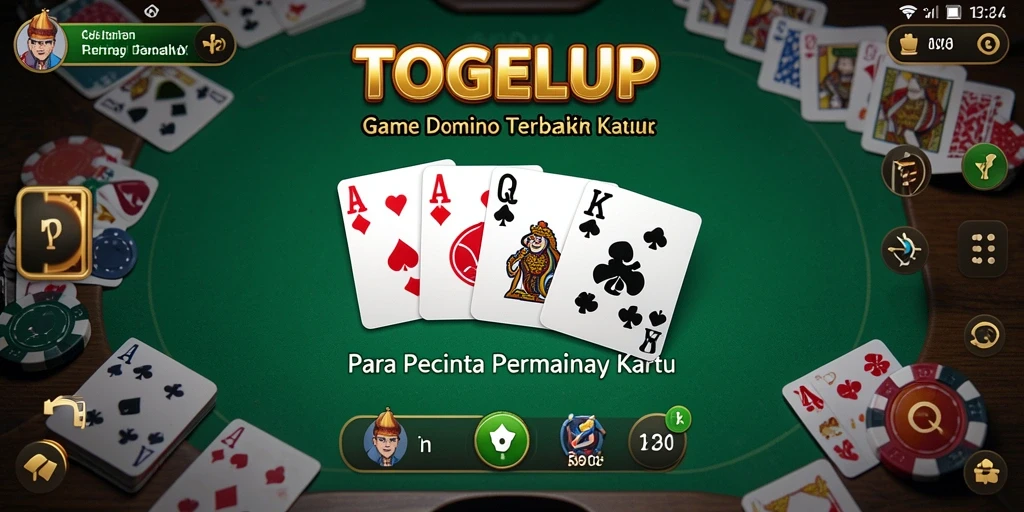 Screenshot gameplay TOGELUP menampilkan aksi seru permainan Domino.