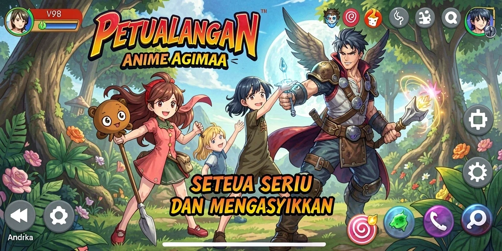 Tampilan aksi seru dalam gameplay <strong>V98</strong> yang mendebarkan.