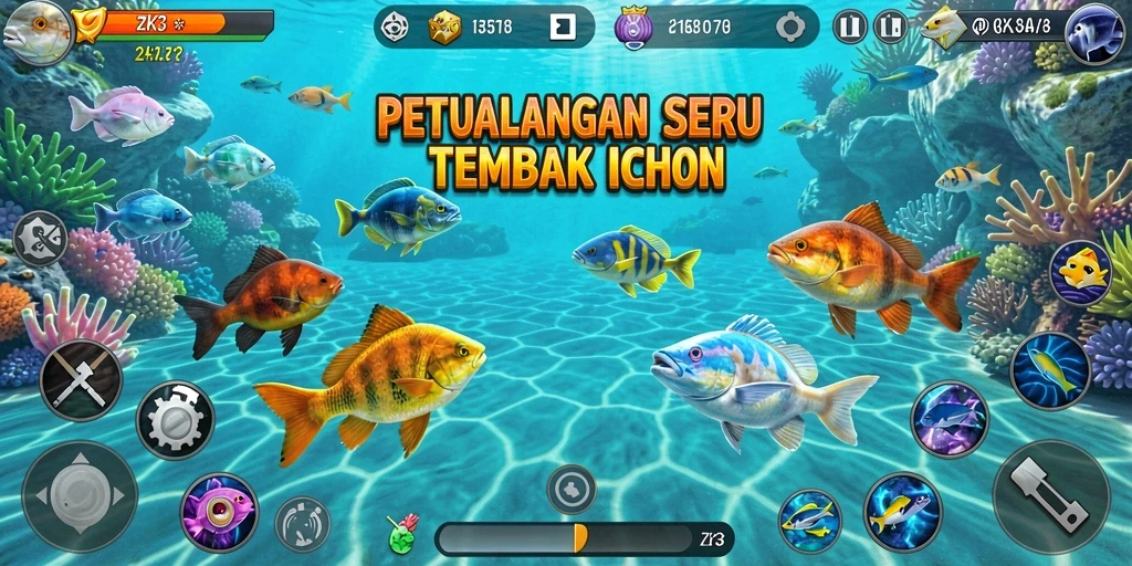 Tampilan menarik saat berburu ikan di ZK3.